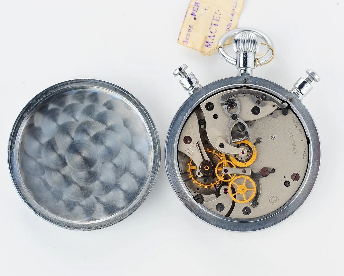 Large Soviet vintage Slava mechanical timer stop watch, 2nd quarter of 1960!