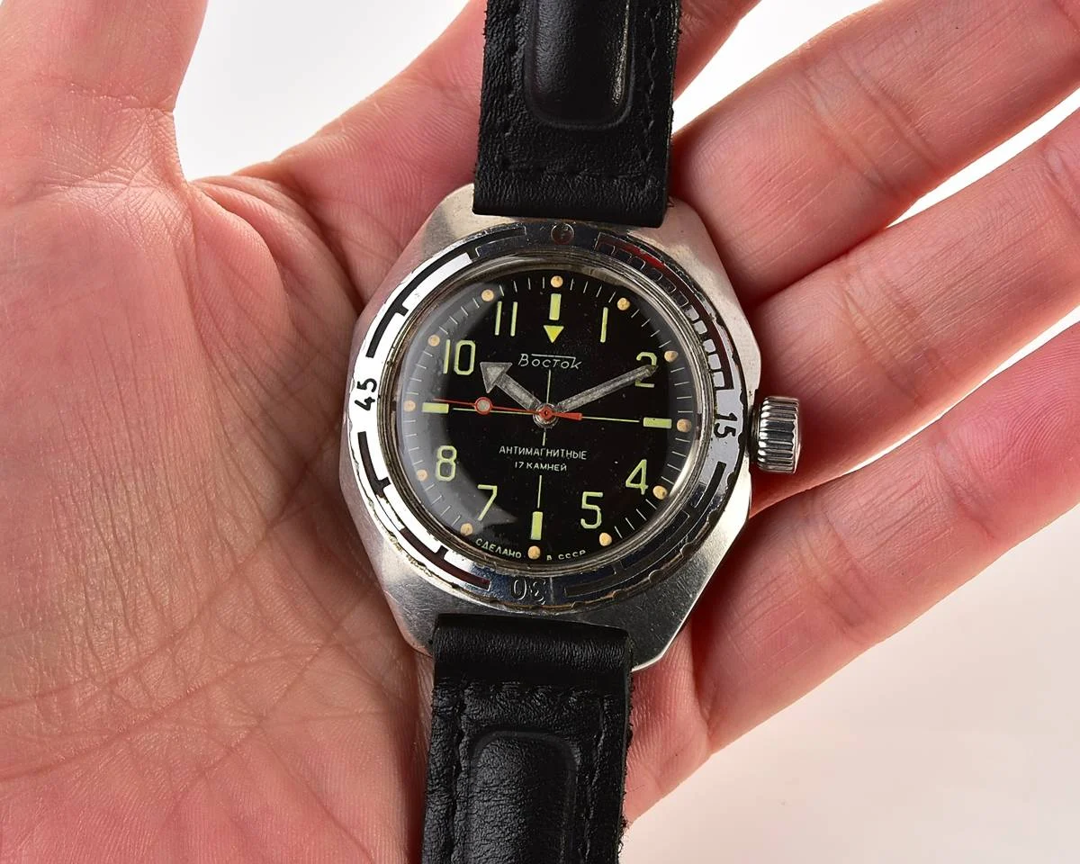 Soviet Vostok Amphibia "Sniper" mechanical watch