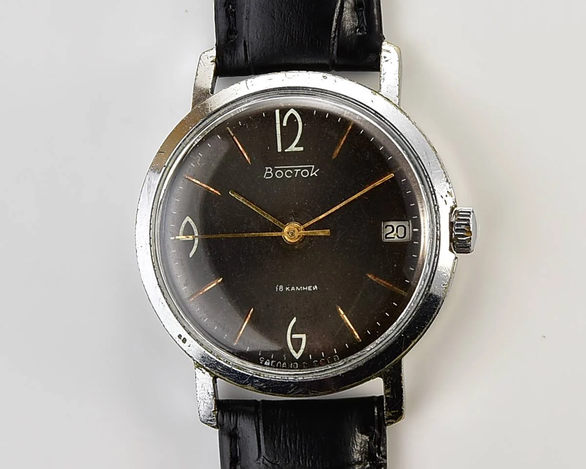 Vintage Vostok Soviet mechanical wristwatch