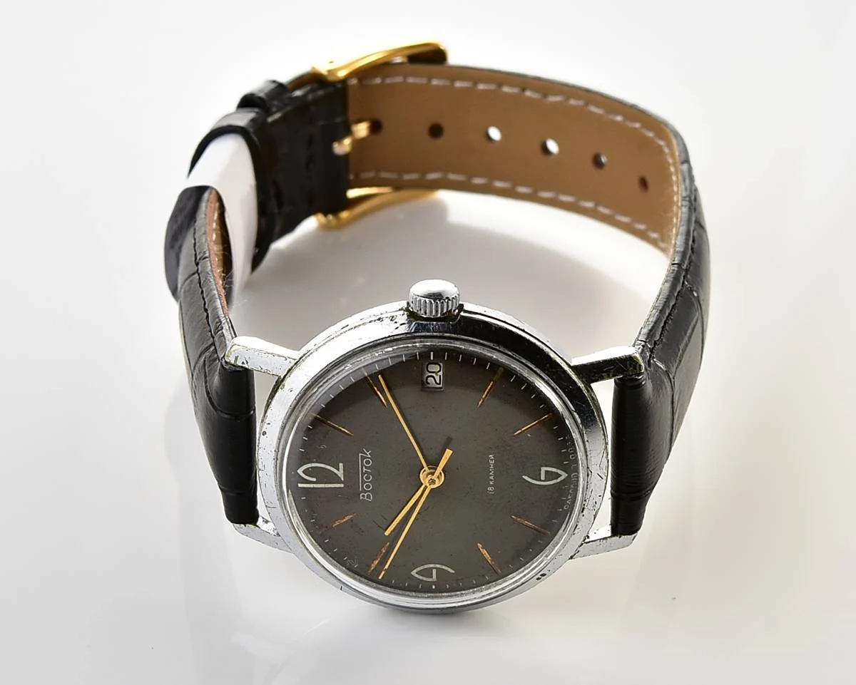 Vintage Vostok Soviet mechanical wristwatch