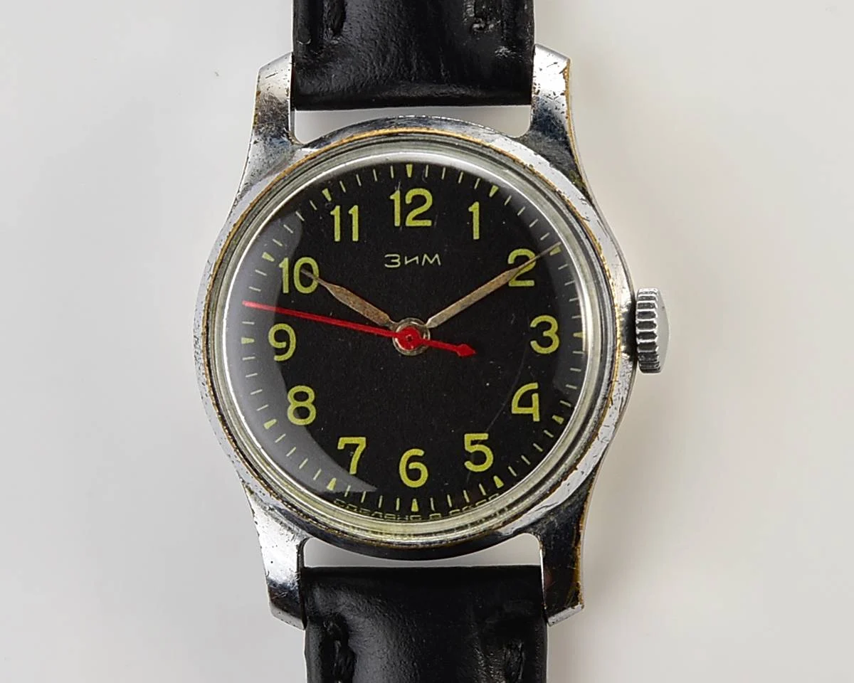 ZiM Soviet vintage mechanical watch with central seconds hand