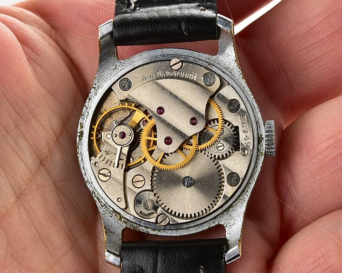 ZiM Soviet vintage mechanical watch with central seconds hand