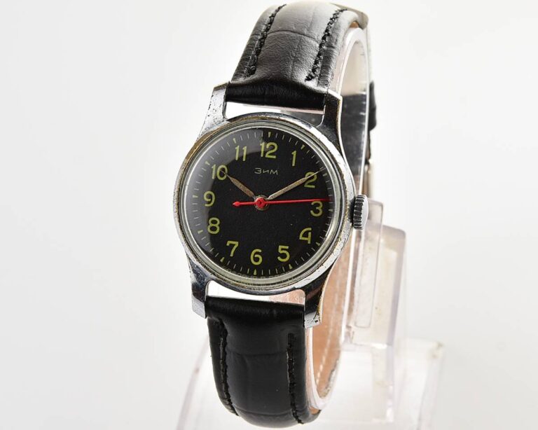 ZiM soviet vintage mechanical watch with central seconds hand