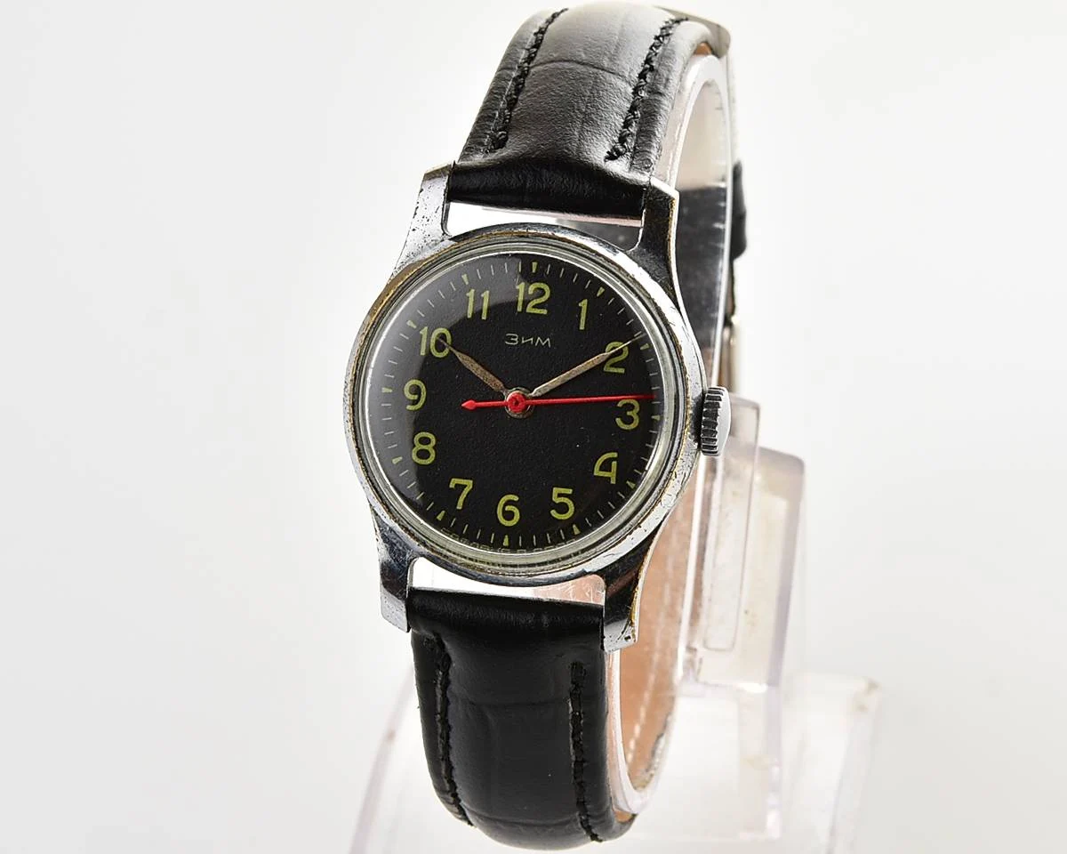 ZiM Soviet vintage mechanical watch with central seconds hand