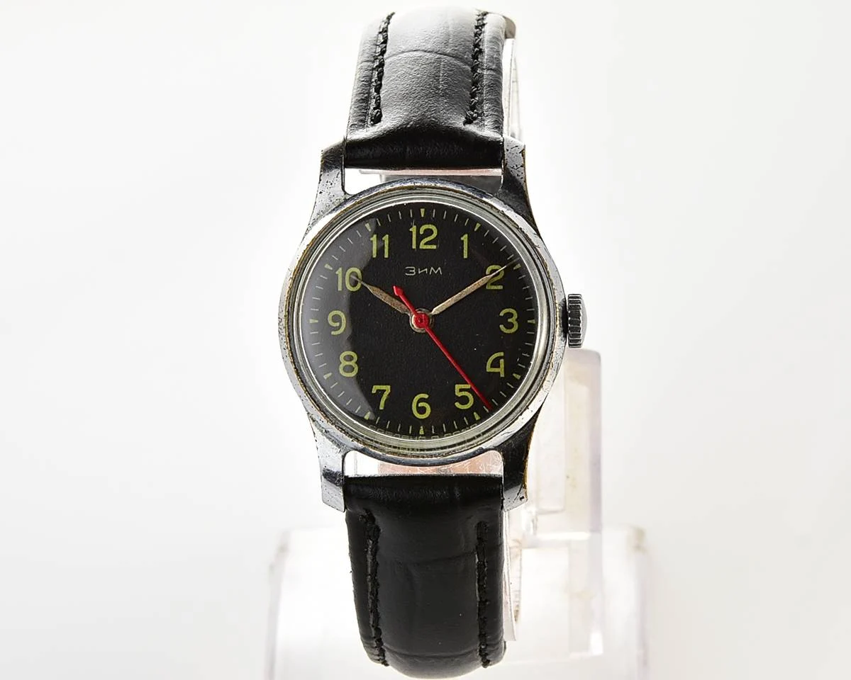 ZiM Soviet vintage mechanical watch with central seconds hand