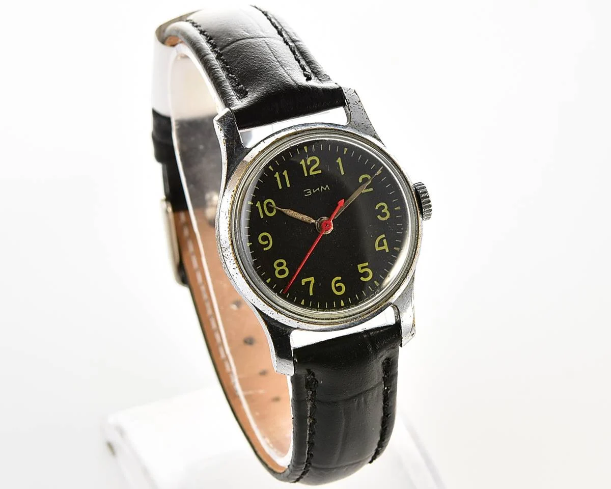 ZiM Soviet vintage mechanical watch with central seconds hand