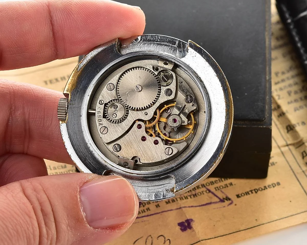 ZiM Soviet mechanical watch with box & passport