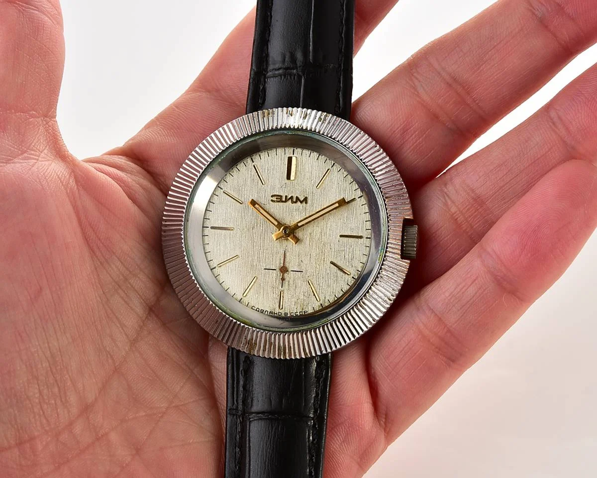 ZiM Soviet mechanical watch with box & passport