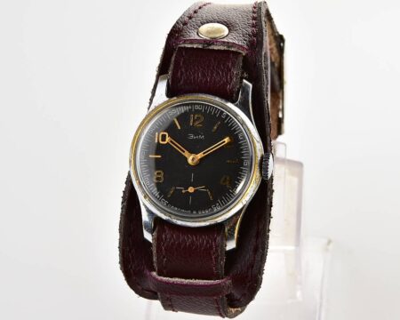 ZIM soviet mechanical watch with engraved back!