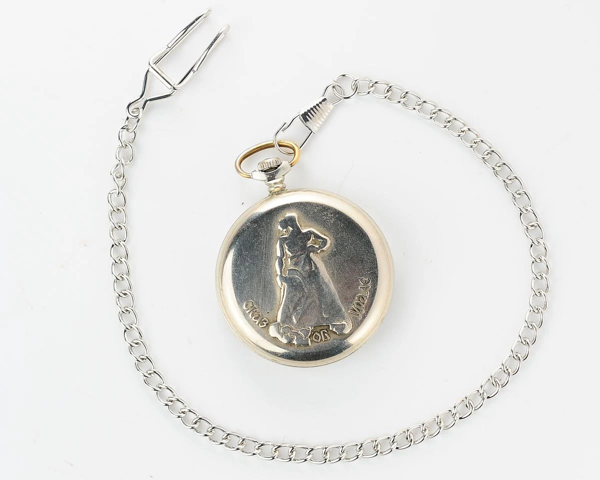 Soviet Molnija quartz pocket watch