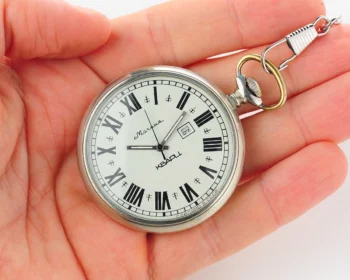 Soviet Molnija quartz pocket watch