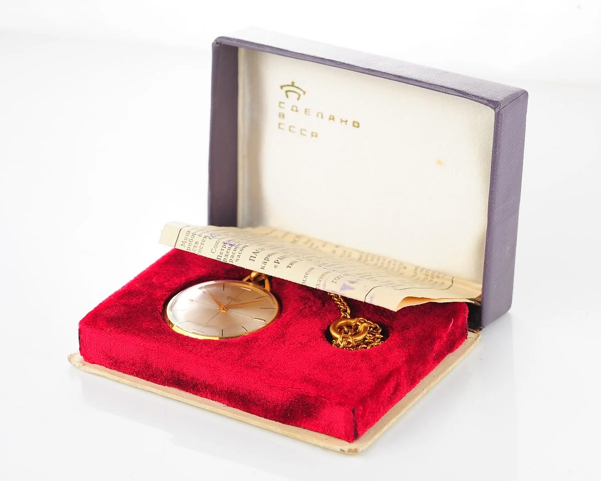 TIME CAPSULE: Vintage gold-plated Soviet Raketa pockey watch with ultra-thin 2209 movement!