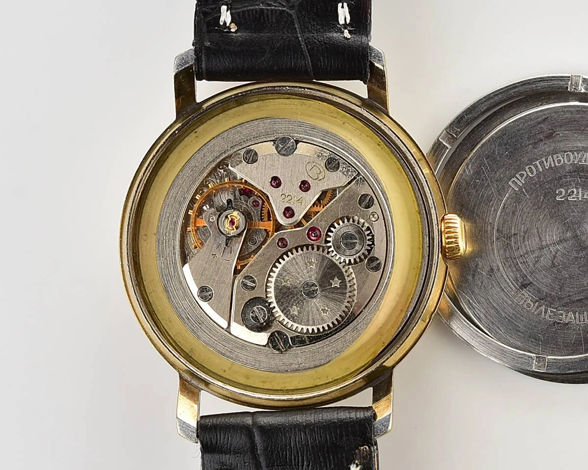 Soviet gold-plated Vostok Komandirskie mechanical watch - Zakaz MO CCCP!