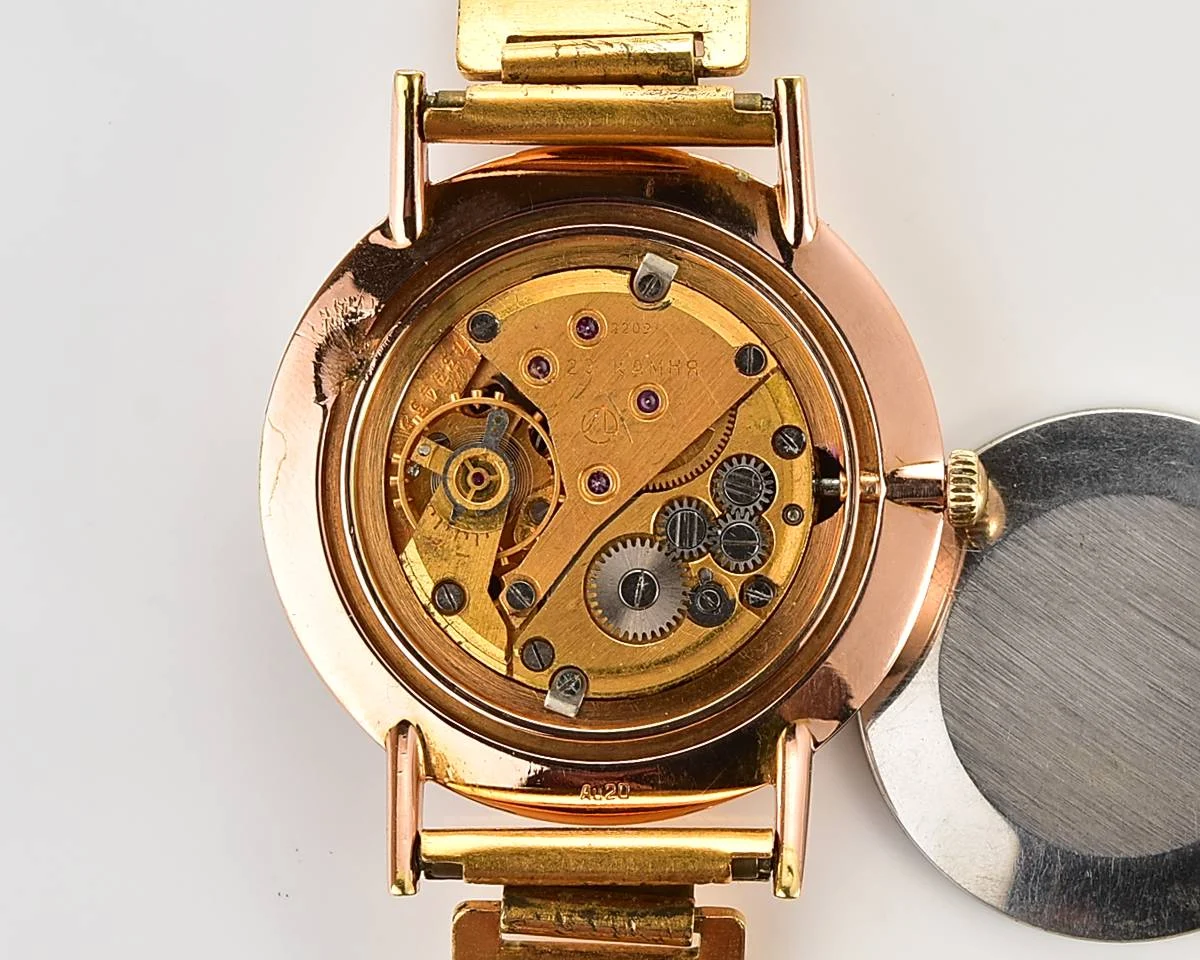 Soviet vintage Luch - mechanical gold-plated wristwatch