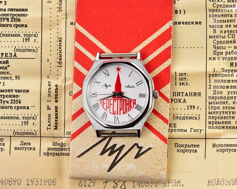 Time Capsule: Soviet LUCH PERESTROIKA quartz watch – New Old Stock(NOS)!