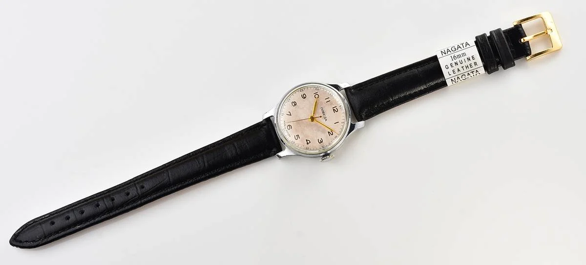 Vintage Soviet Pobeda with central seconds hand & diamond shaped crown, 1MWF 3rd quarter of 1955