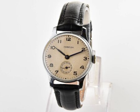 Excellent vintage soviet mechanical POBEDA wrist watch, 1MChZ, 4th quarter of 1953
