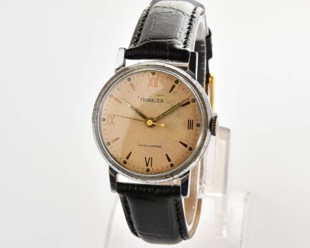Vintage soviet mechanical POBEDA wrist watch, from 1MChZ 1950s