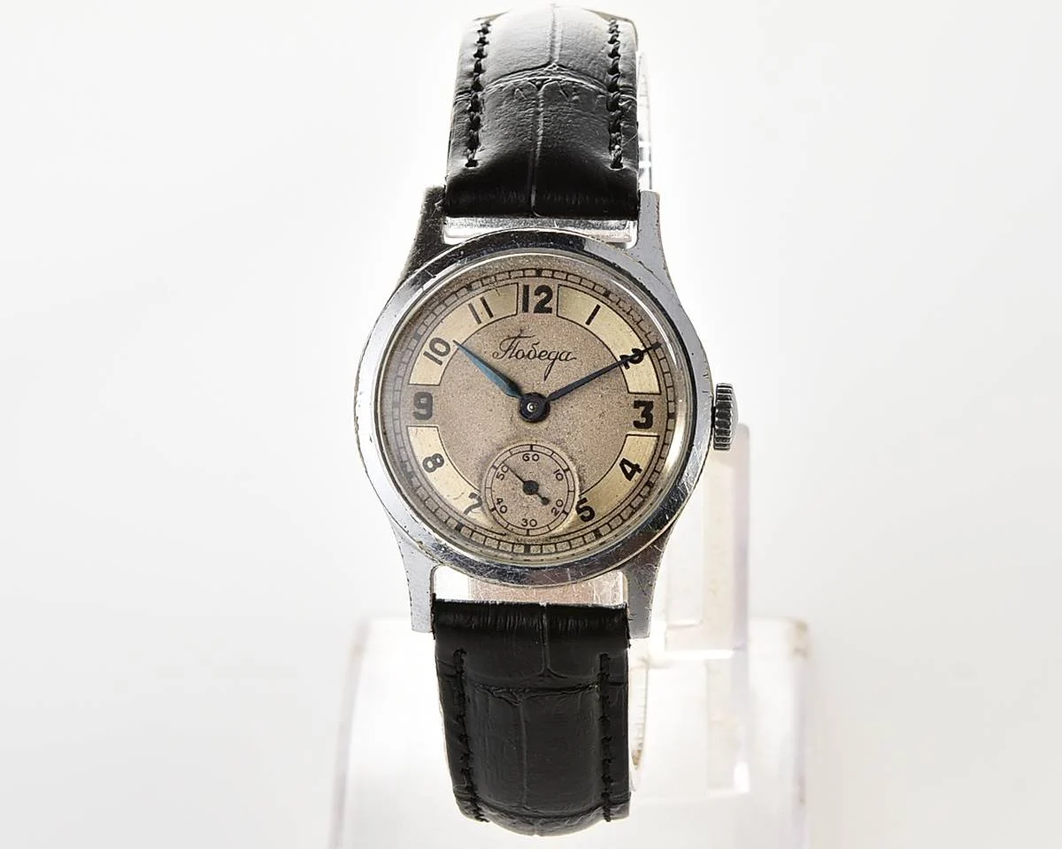 Vintage Soviet mechanical watch Pobeda from 2nd quarter 1956