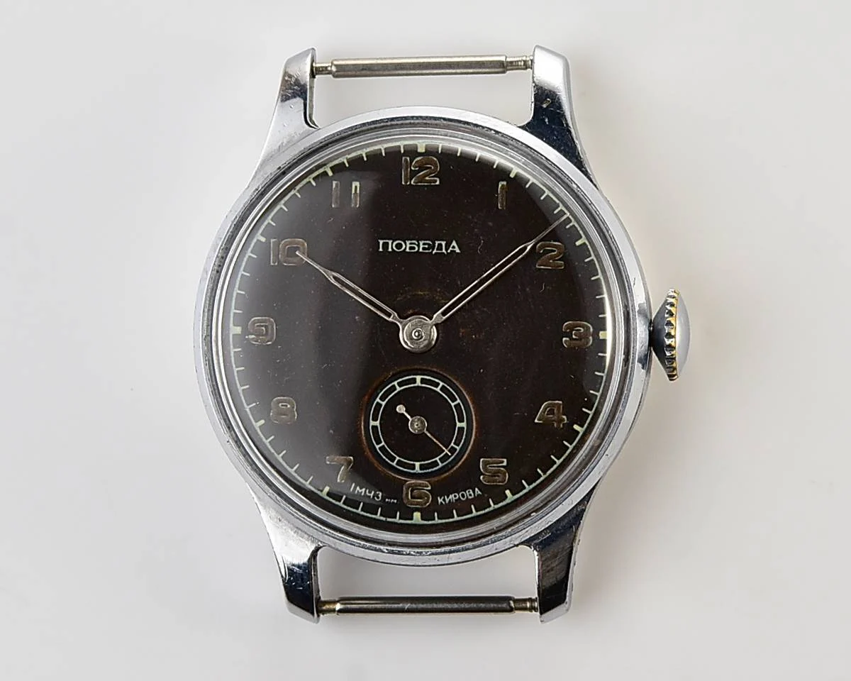Excellent Soviet Pobeda 1MChZ from 1951 + exquisite Sturmanskie compass strap!