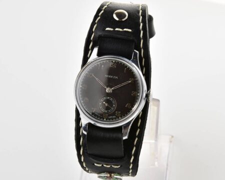 Excellent soviet POBEDA 1MChZ from 1951 + exquisite Sturmanskie compass strap!