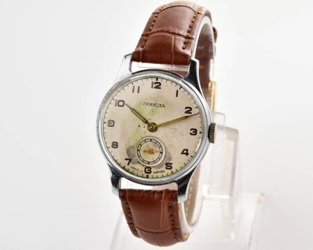 Vintage soviet mechanical POBEDA wrist watch, 1MChZ, 3rd quarter of 1953
