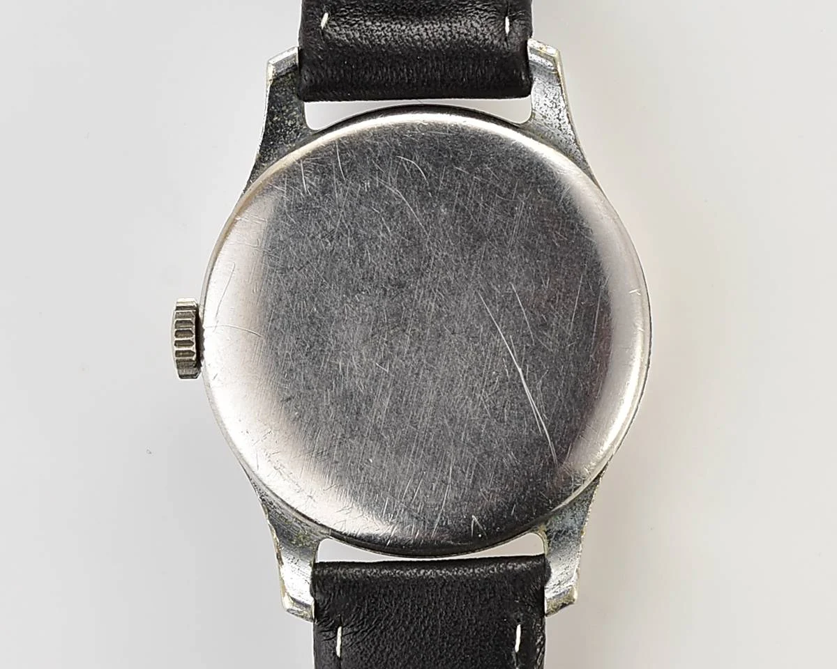 Vintage Soviet Pobeda watch with bronze dial, 1st quarter of 1957