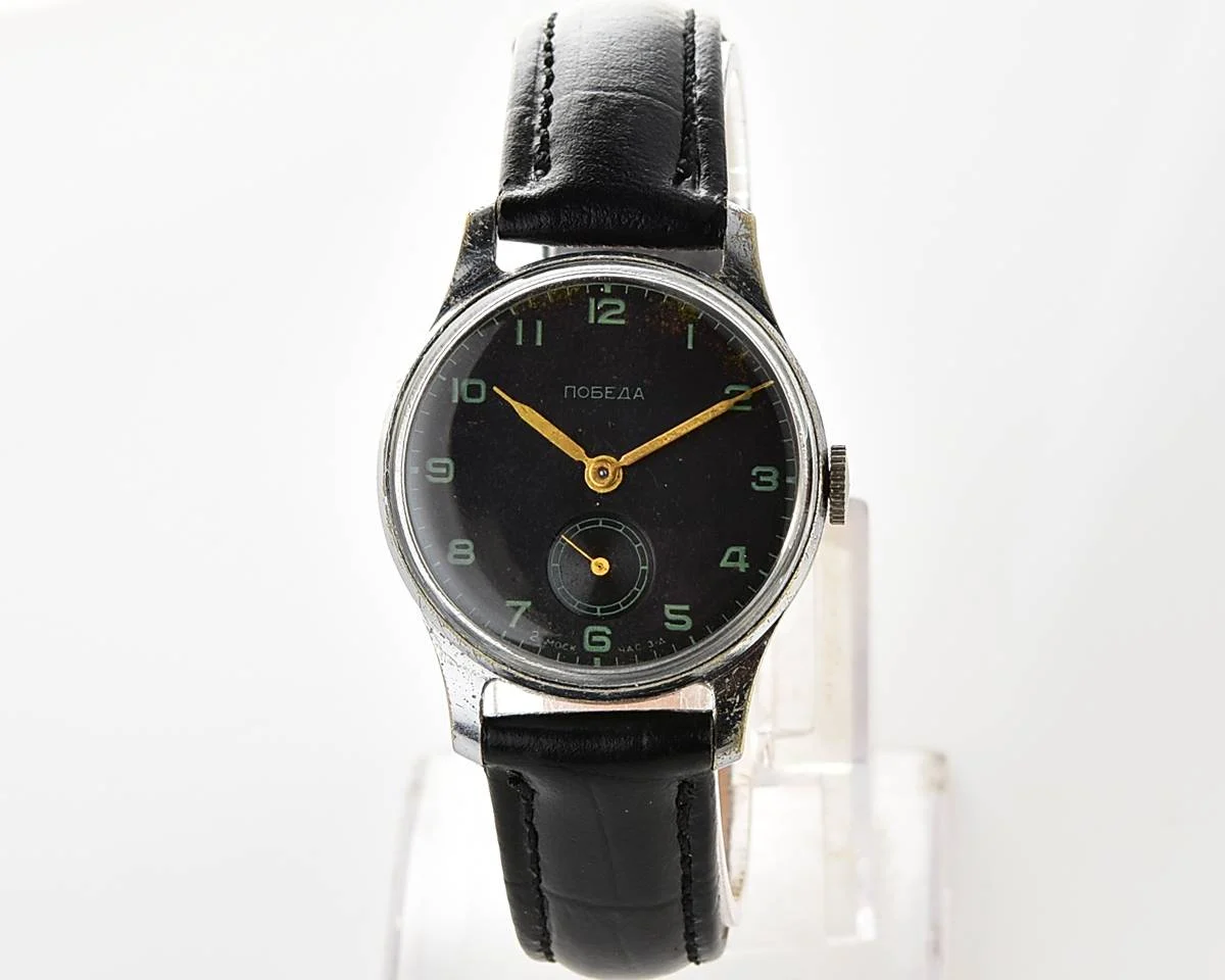 Vintage Soviet mechanical Pobeda watch, 2MChZ from 2nd quarter 1958!