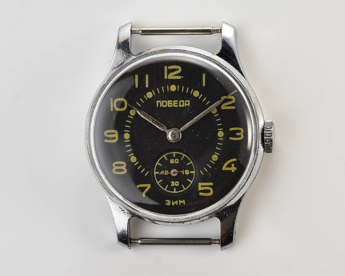 Excellent vintage soviet mechanical POBEDA from 1957 + exquisite Sturmanskie compass strap!