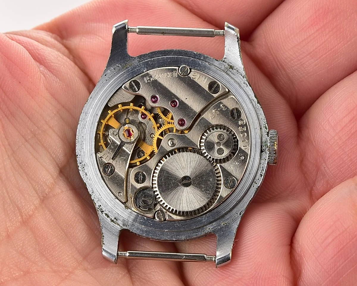 Excellent vintage Soviet mechanical Pobeda from 1957 + exquisite Sturmanskie compass strap!