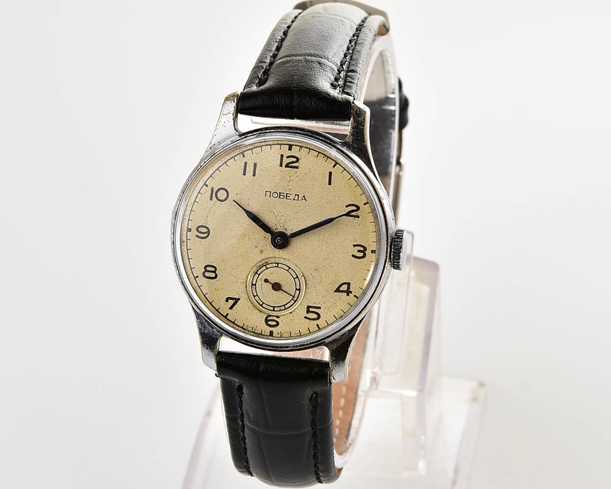 Vintage soviet mechanical POBEDA wrist watch, PChZ