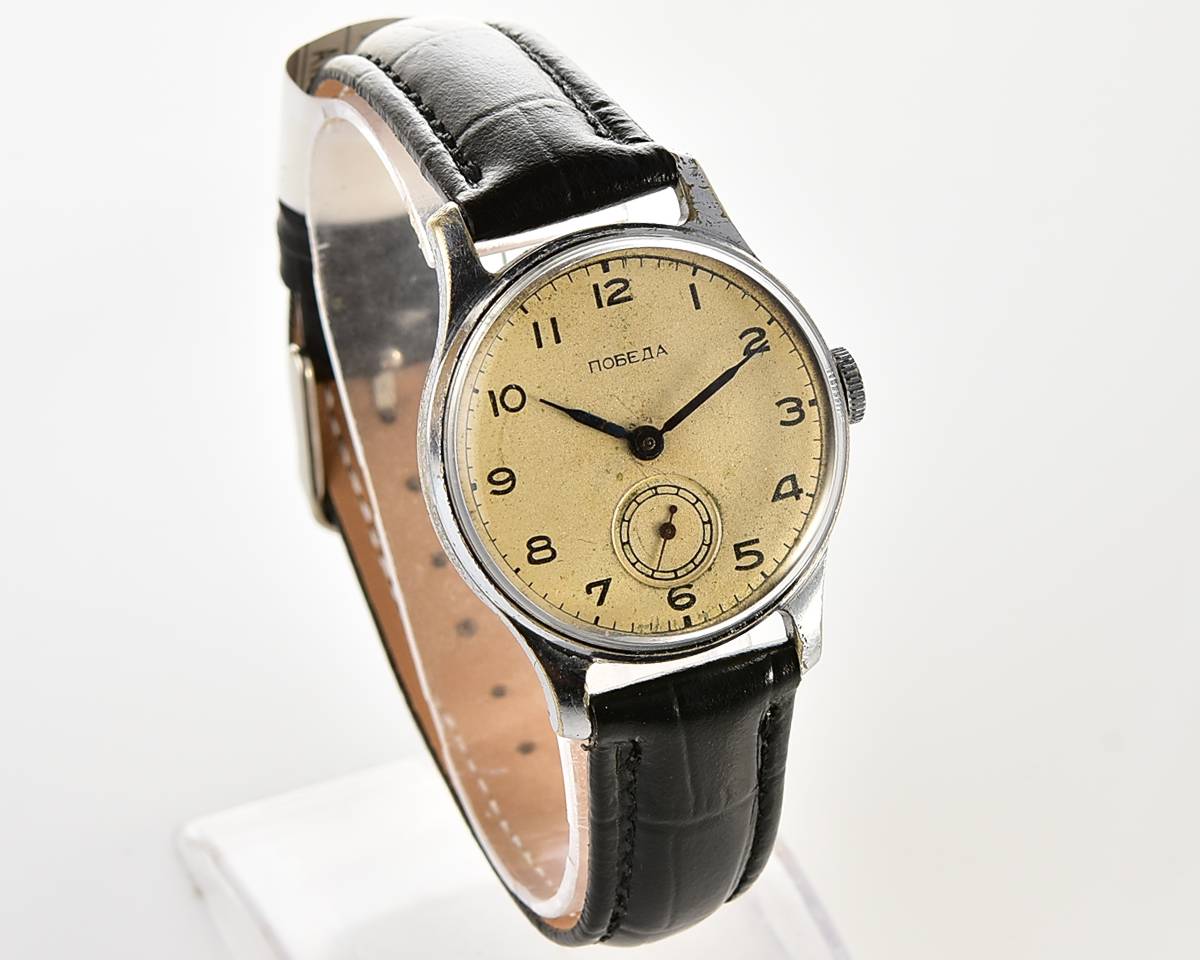 Vintage soviet mechanical POBEDA wrist watch, PChZ