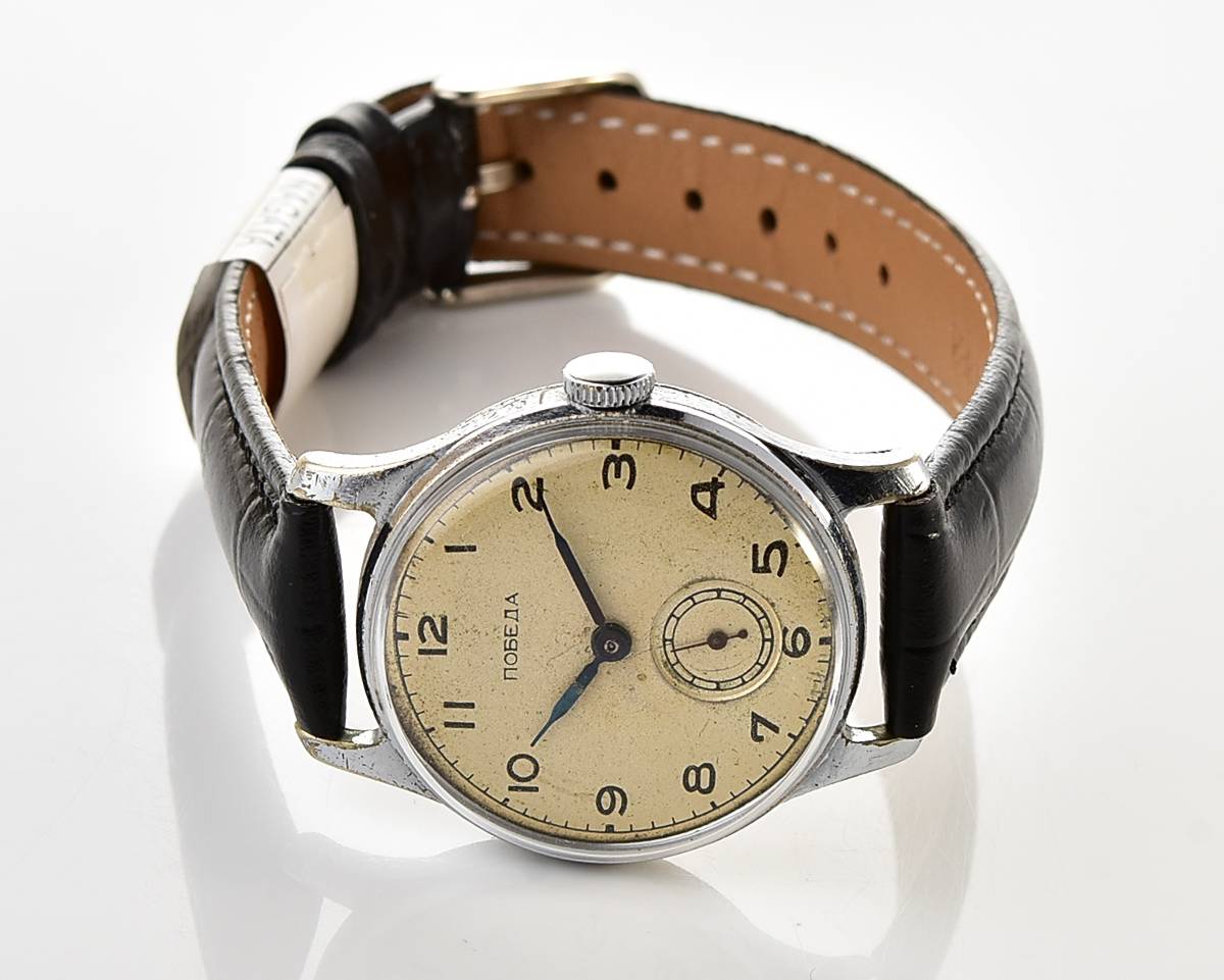 Vintage soviet mechanical POBEDA wrist watch, PChZ