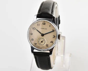 Excellent vintage Soviet mechanical Pobeda wrist watch, 1MChZ, the 2nd quarter of 1953