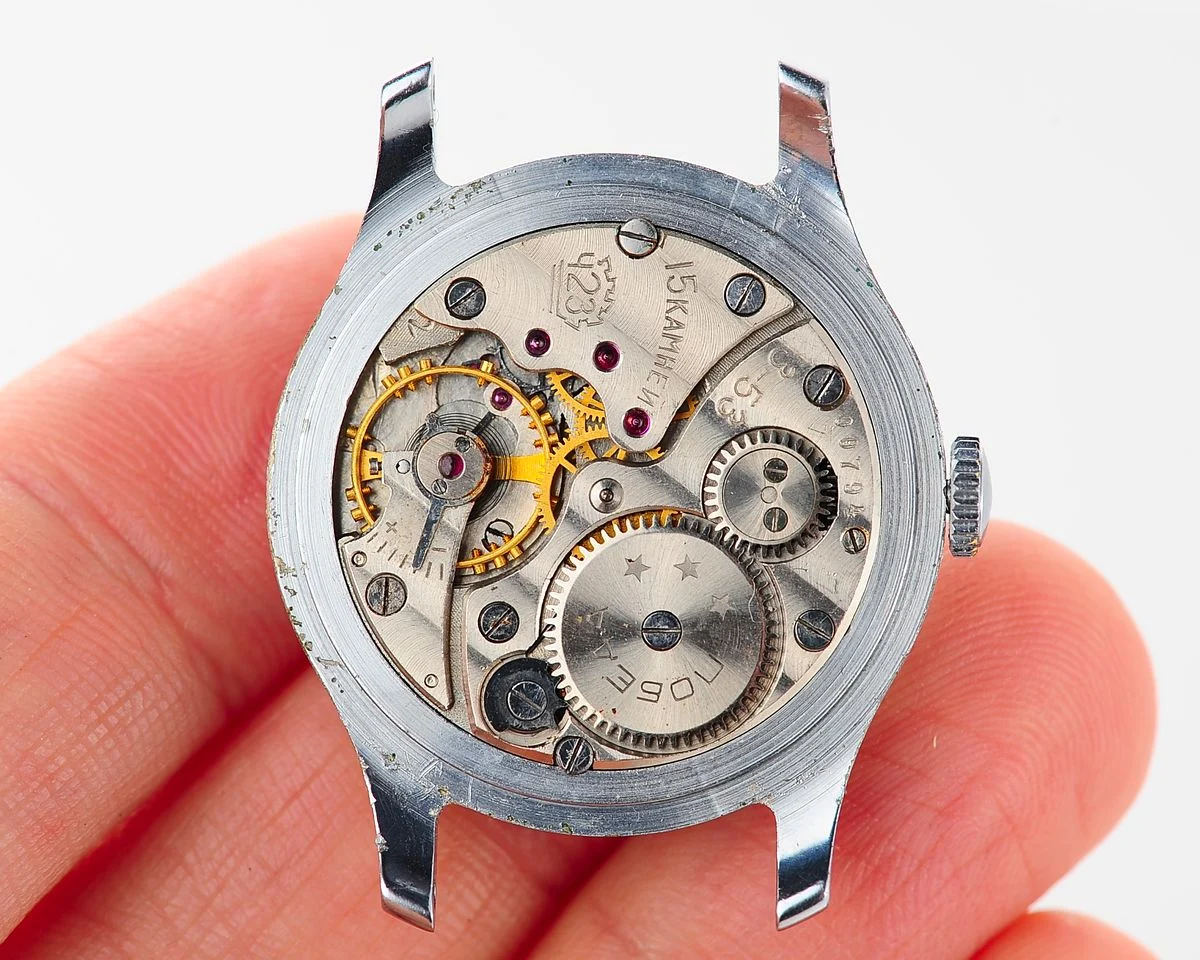 Exceptionally well preserved Soviet Pobeda from 1953 + exquisite Sturmanskie compass strap!