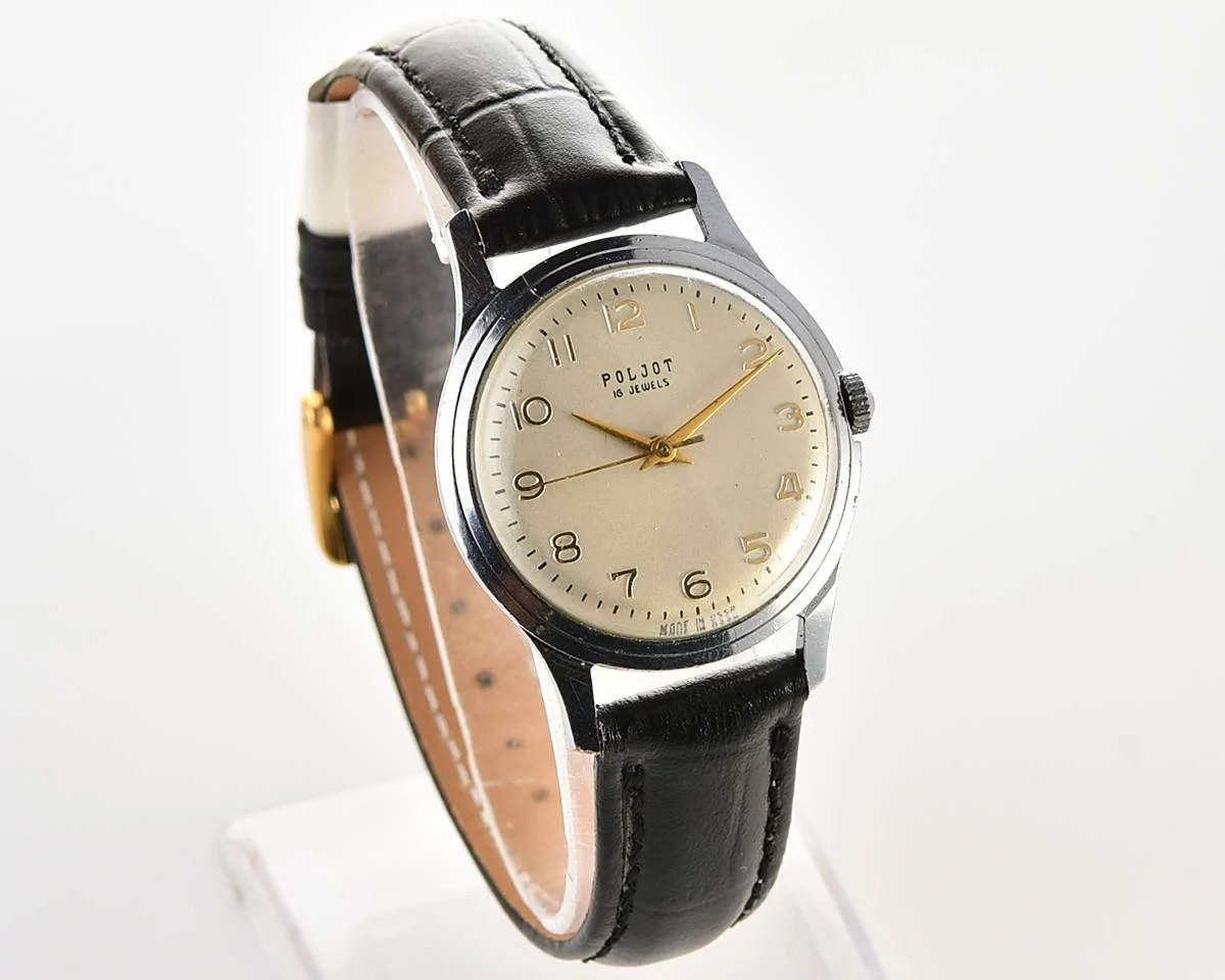 Excellent Soviet Poljot vintage mechanical wrist watch