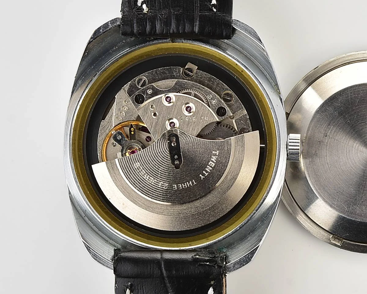 Soviet mechanical Poljot with automatic self winding movement(export version)