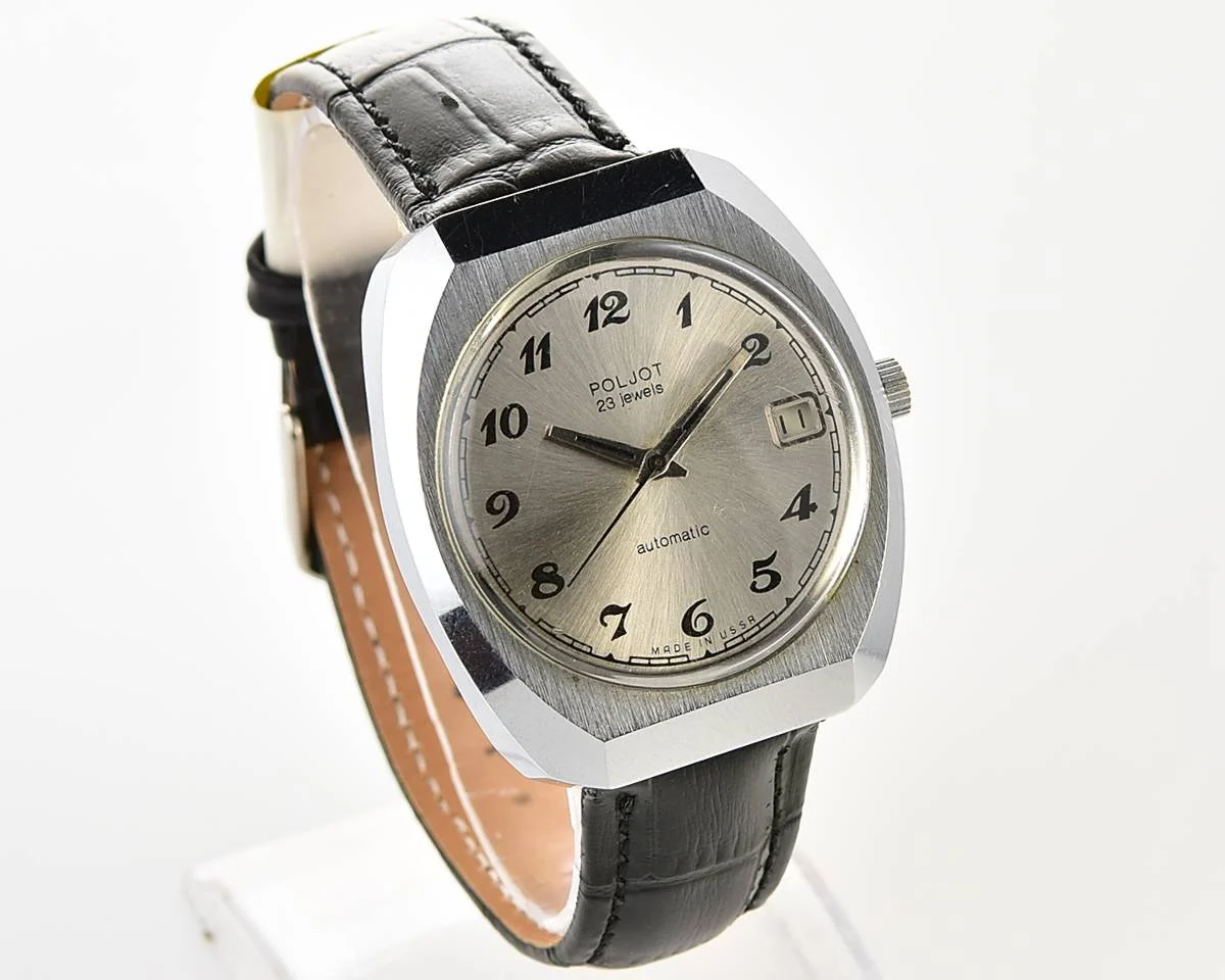 Soviet mechanical Poljot with automatic self winding movement(export version)