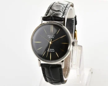 Beautiful Poljot De Luxe watch with vintage Soviet mechanical 2209 movement