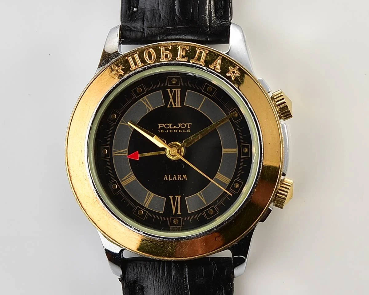 Poljot - Pobeda mechanical watch with alarm clock function