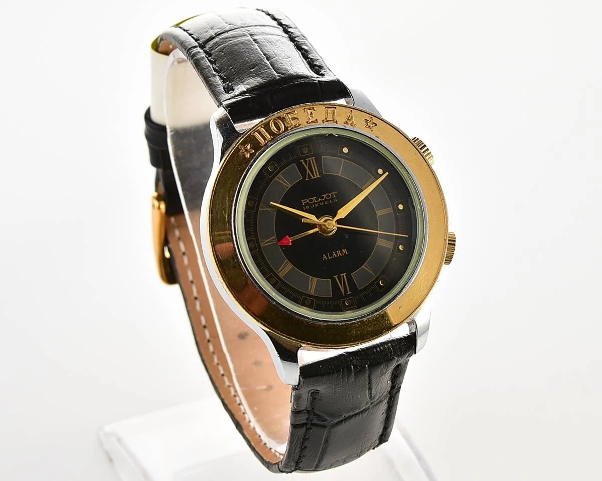Poljot - Pobeda mechanical watch with alarm clock function