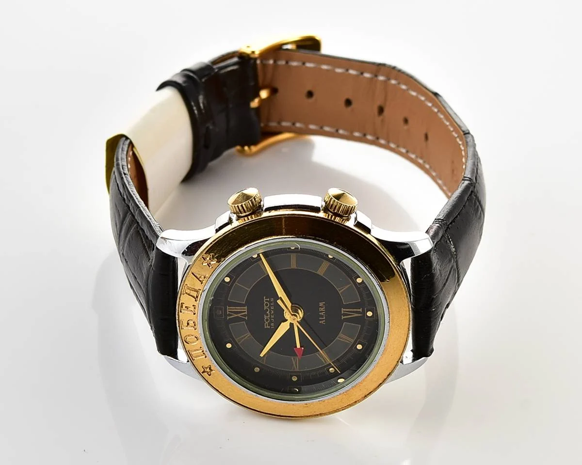 Poljot - Pobeda mechanical watch with alarm clock function