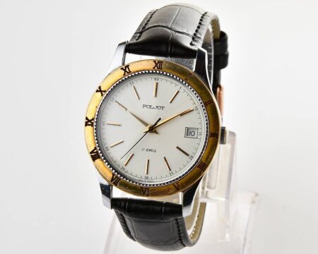 Large POLJOT mechanical wrist watch
