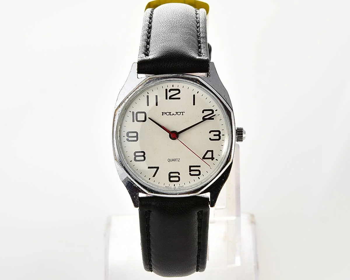 Soviet Poljot watch with quartz movement
