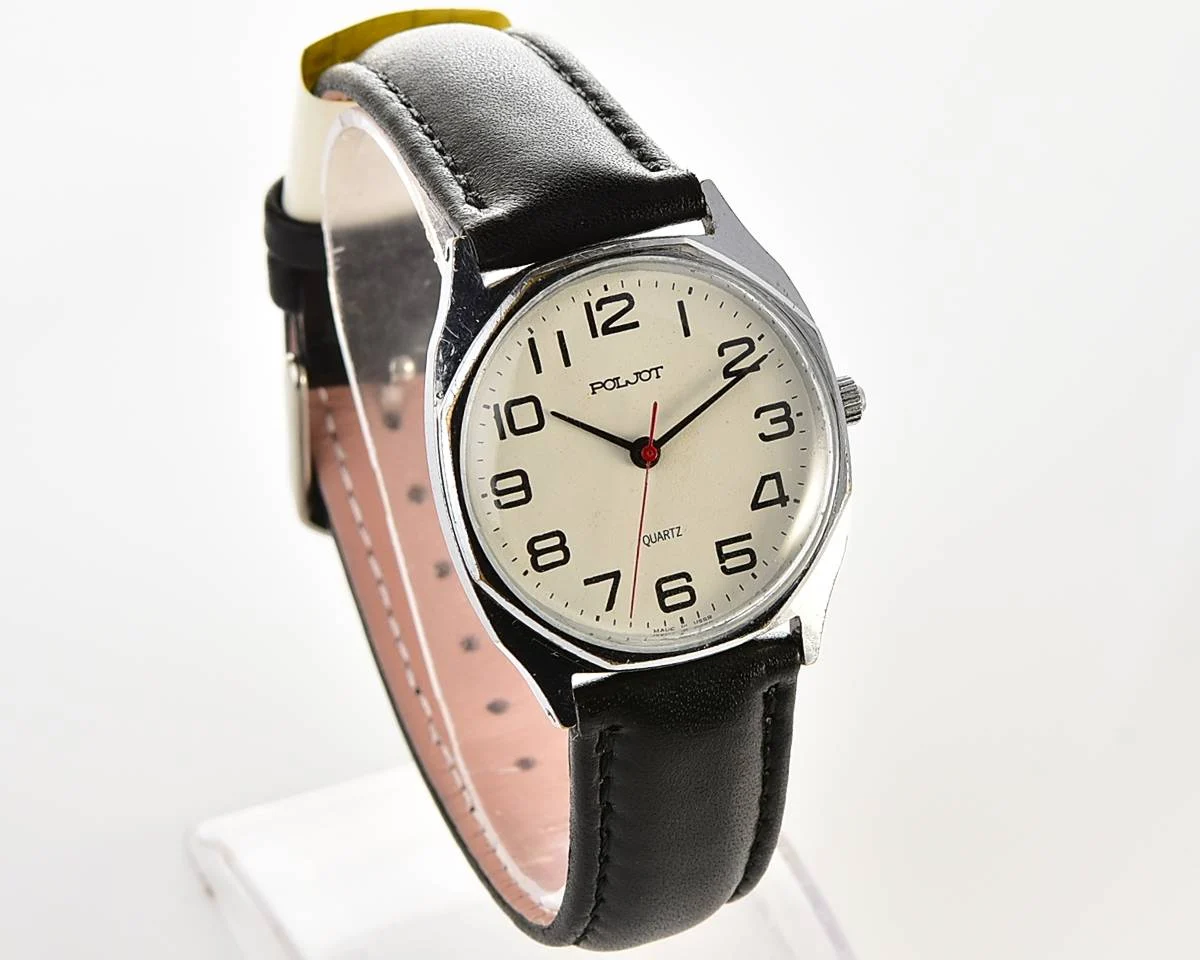 Soviet Poljot watch with quartz movement