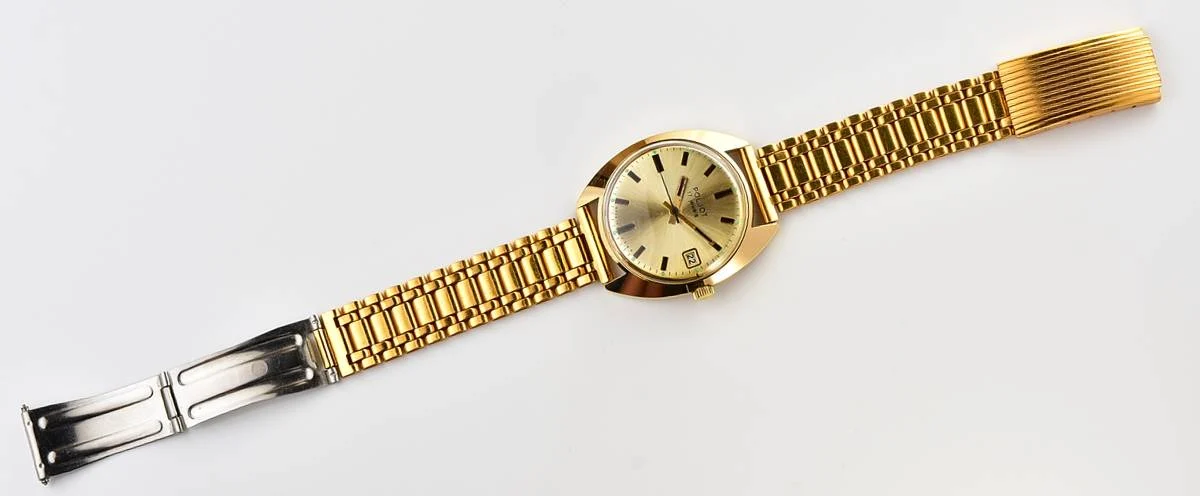 Excellent Soviet Poljot mechanical gold-plated wrist watch