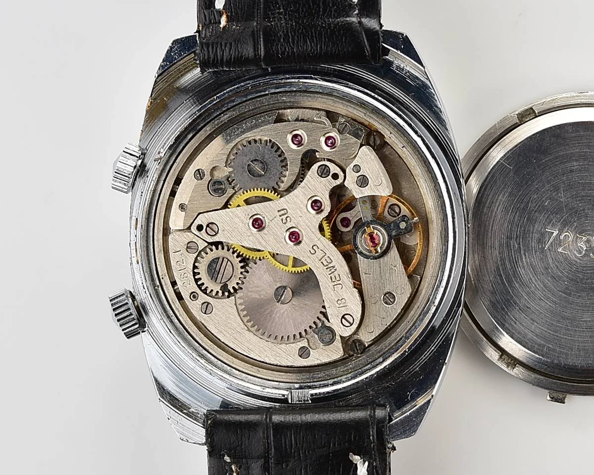 Soviet Poljot mechanical watch with alarm clock function!