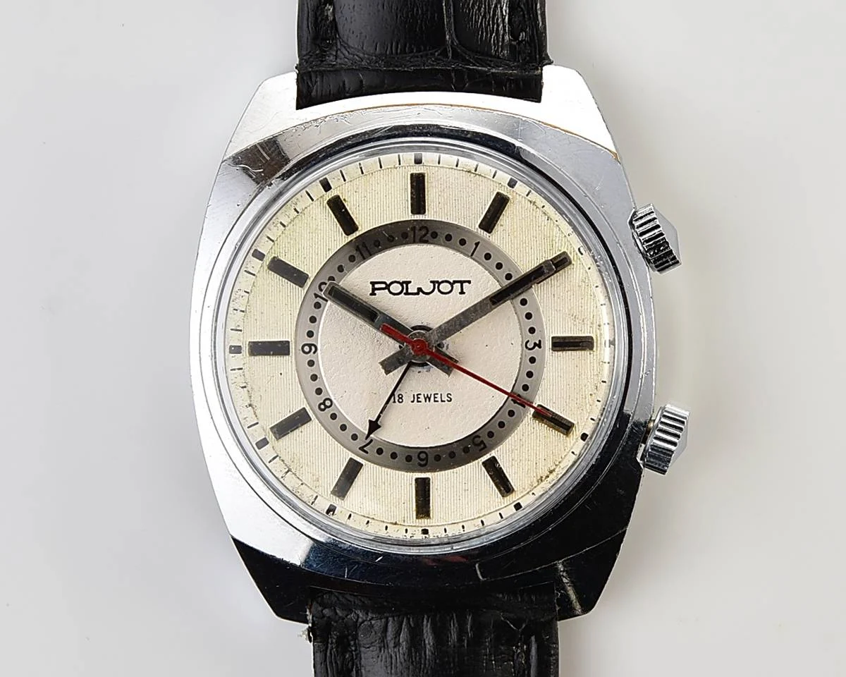 Soviet Poljot mechanical watch with alarm clock function!