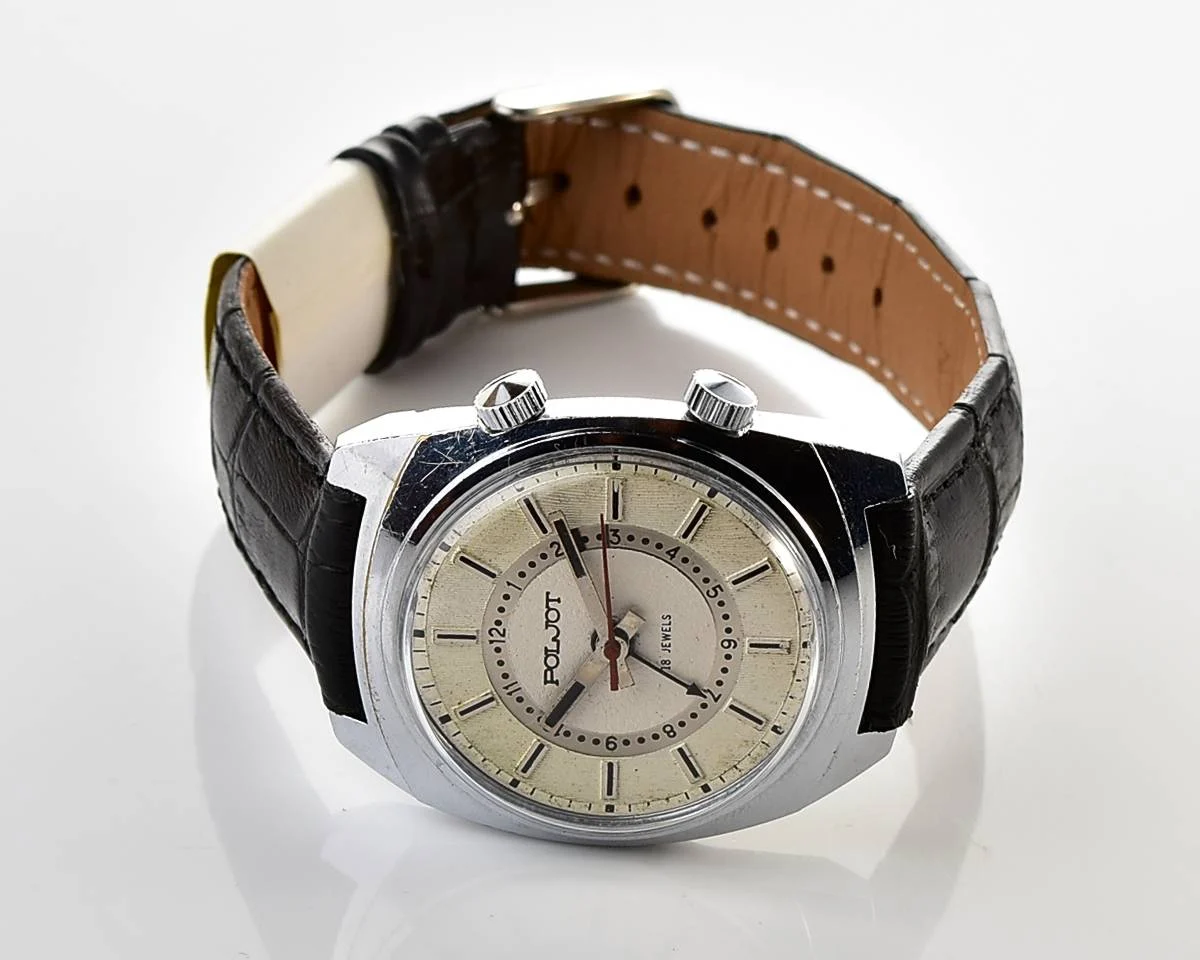 Soviet Poljot mechanical watch with alarm clock function!