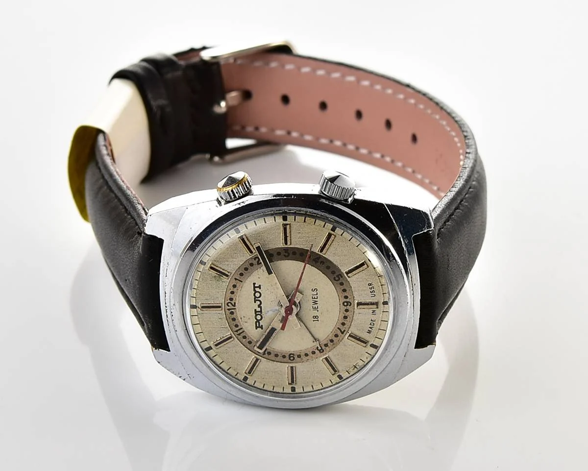 Soviet Poljot mechanical watch with alarm clock!